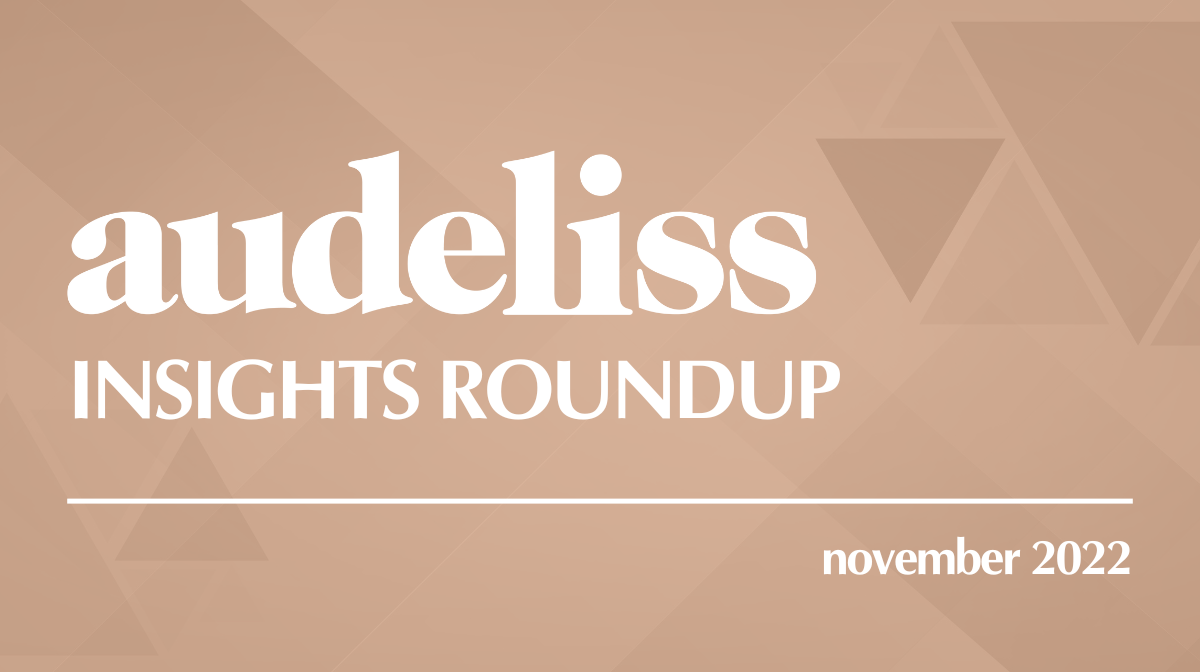 Audeliss Insights Roundup: November 2022
